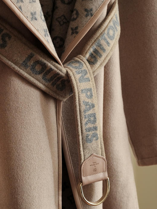 【只可换码，不退货】GY26-驴家驼蓝小花长款秋冬经典款羊毛大衣（SZX*MM） 商品图8