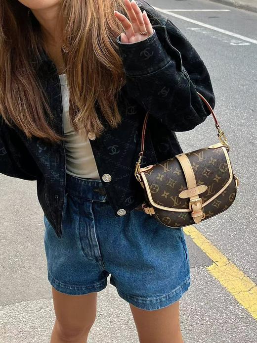 M46740-驴家 SAUMUR BB手袋 双子星斜挎包（DG*MM） 商品图6