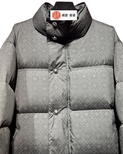 中性款暗纹印花羽绒服he009 商品图2