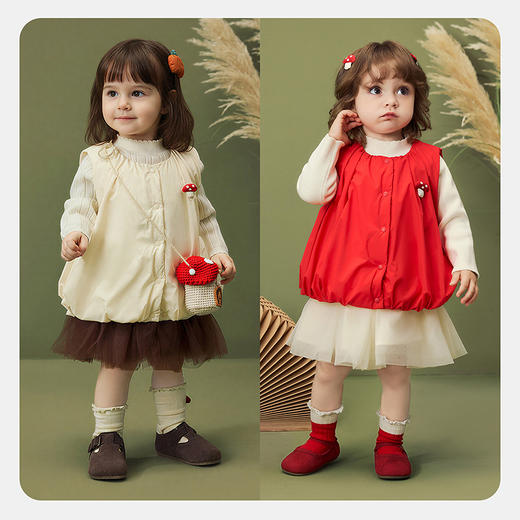 【真心绒】迷你巴拉女童三防羽绒马甲宝宝拒水绒背心2025冬新款 商品图2