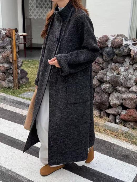 YW时尚双面呢立领中长款大衣(LH)(LD)-纪念日百货167944177 商品图0