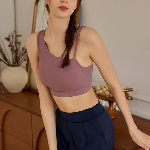 跃牌【洛水之神系列】防震瑜伽背心中高强度运动训练内衣可拆卸固定杯933 商品图2