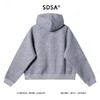 25204SDSA男士秋冬新款痞帅男装时尚简约烫钻拉链连帽针织卫衣外套百搭 商品缩略图5