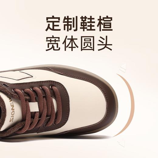 信诺妈妈鞋女软底舒适运动休闲鞋2025冬季新款中老年加绒保暖棉鞋5M653-11TD 商品图7