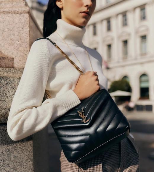 BT349-BT350-圣罗兰方胖子 小号/迷你 Logo绗缝  斜挎包单肩包（ZJ） 商品图4