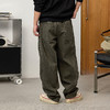 徐太浪【立体裁剪 褶皱感】军绿色休闲裤男秋冬宽松直筒裤子长裤 商品缩略图1