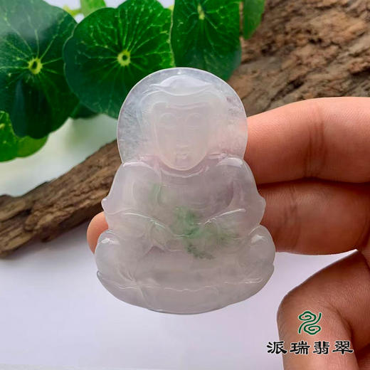 派瑞翡翠 翡翠观音 糯种 浅绿 商品图0