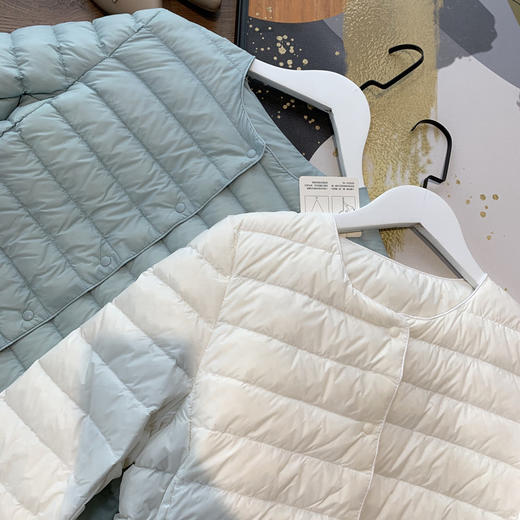 【双十一来了】穿三季！好穿不跑毛！2025轻盈保暖90白鸭绒羽绒服女短款秋冬！ 商品图1