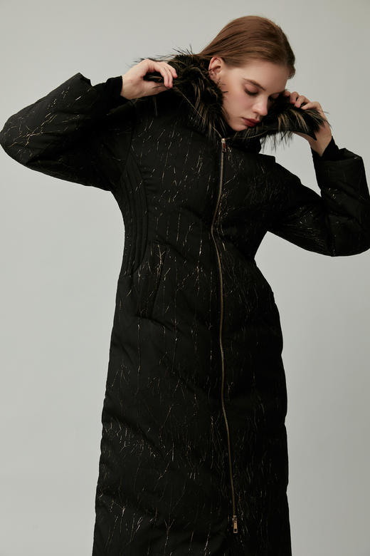 SAFICOO 优雅女人 合体修身 鹅绒羽绒服 商品图2