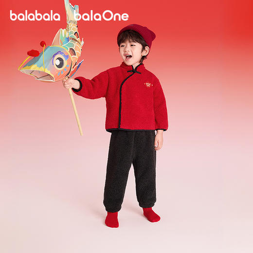 【balaOne】巴拉巴拉儿童家居服套装男女童2025新款春装国风睡衣 商品图2