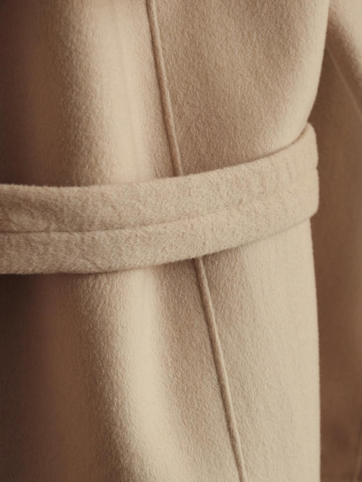 【只可换码，不退货】GY24-驴家驼色双面空心花短款秋冬羊毛大衣外套（SZX*MM） 商品图12