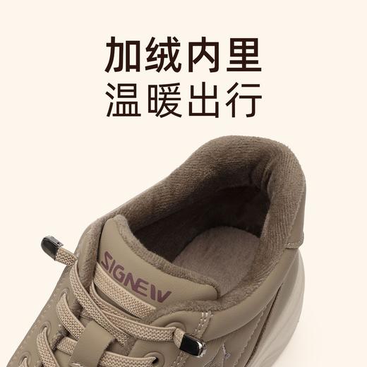 信诺舒适轻便妈妈鞋加绒软底运动鞋子2025新款冬季保暖中老年棉靴5M125-11TD 商品图6
