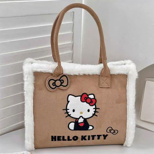 复古凯蒂毛毛款撞色单肩包纪念日百货门店同款163645081 商品图1