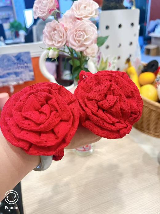 （积分兑换）元旦 新年 喜庆 红色发圈*2个 商品图0