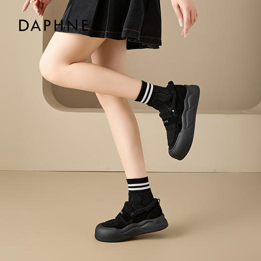 【达芙妮】一脚蹬毛毛鞋4024607098 商品图5