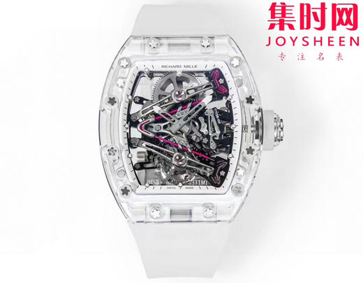 『水晶』理查德米勒 理查米尔全透明壳 推出 RM38-02 水晶 粉色主题镂空真陀飞轮腕表 商品图0