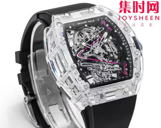『水晶』理查德米勒 理查米尔全透明壳 推出 RM38-02 水晶 粉色主题镂空真陀飞轮腕表 商品图1