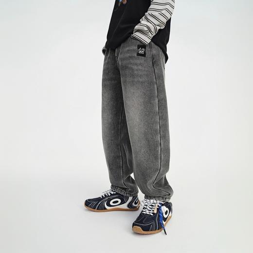 童装2025秋冬季新款男童牛仔裤加绒儿童香蕉裤宽松长裤 商品图1