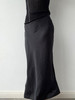 TU｜C05AW24-SK05-BK00 黑色醋酸斜纹超长款鱼尾裙【长版 / 短版】 商品缩略图7
