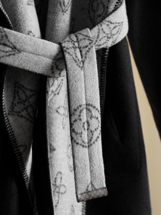 【只可换码，不退货】GY34-驴家金晨同款空心花长款秋冬经典款羊毛双面大衣（SZX*MM） 商品图9