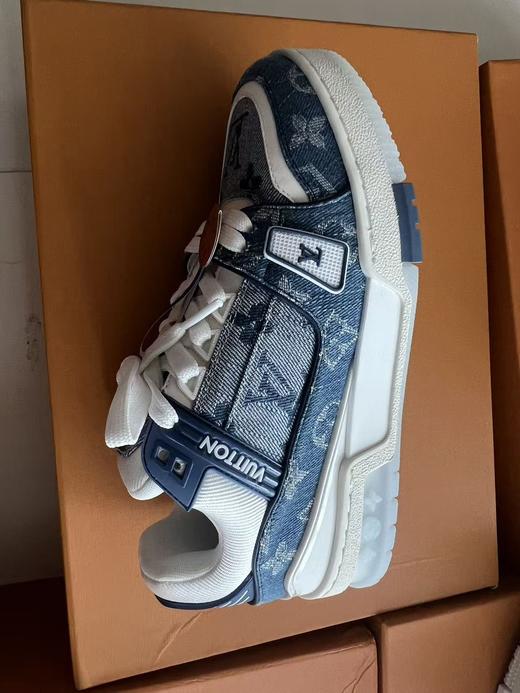 XX28-36码37码驴家 Trainer 牛仔布皮革 休闲 低帮 时尚板鞋 男女同款 商品图6