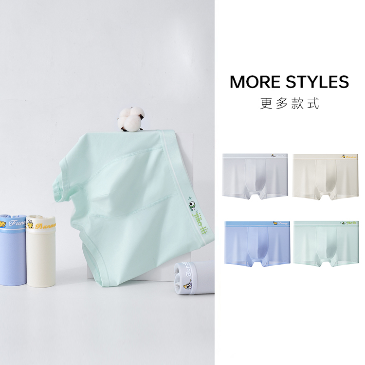 【48.9/四条】杭拍男童内裤4条装