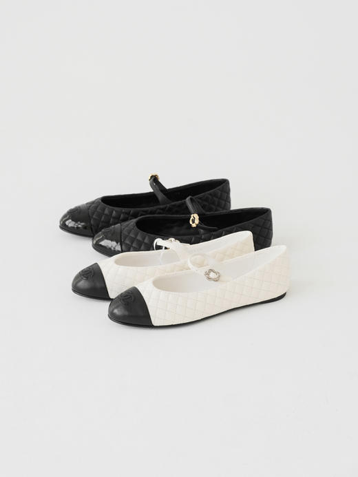 XX62-香奈儿 25A小羊皮 菱格纹搭扣 平跟 玛丽珍鞋 女款（KS*MM） 商品图1