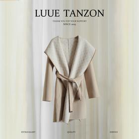 【只可换码，不退货】GY29-驴家驼色双面小花长款秋冬羊毛大衣外套（SZX*MM）