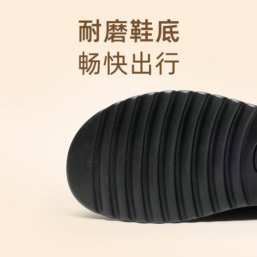 信诺妈妈鞋女加绒保暖高帮棉鞋2025冬季新款软底舒适休闲真皮短靴5M659-1D 商品图4