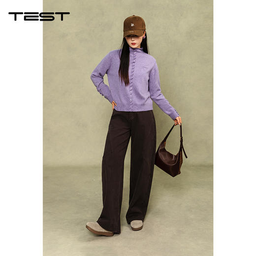 冬上新法式宽松显瘦温柔风半高领毛衣1254119 商品图2