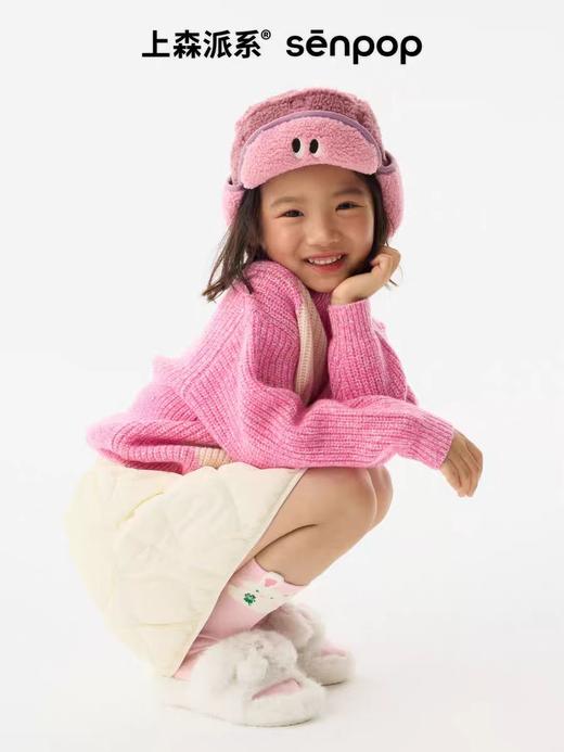 4楼Eubelle欧蓓 上森派系儿童雷锋帽 冬可爱表情包保暖防风护耳帽 活动价：289.9元 商品图2