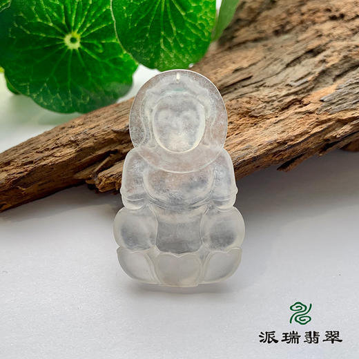 派瑞翡翠 翡翠观音 冰种 白冰 商品图1