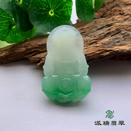 派瑞翡翠 翡翠观音 糯冰 浅绿 商品图1