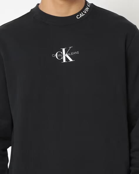 领口提花 西K元单 全棉毛圈圆领卫衣WY934 商品图1