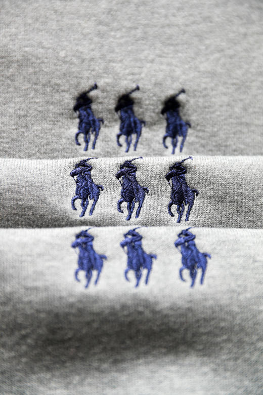 巨厚巨厚的元祖灰，胸口三小只。小标刺绣加绒复古连帽衫C110166 商品图11