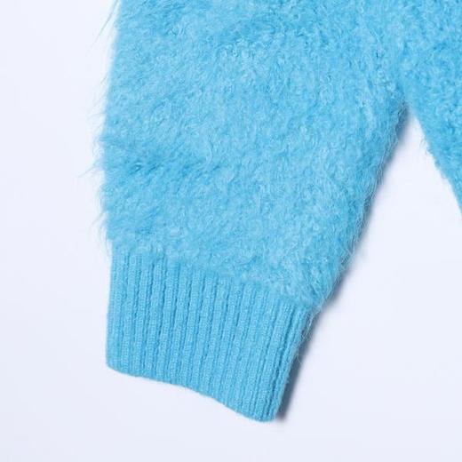 271SDSA秋冬新款痞帅男装潮牌短款绒面拉链立领针织衫百搭开衫毛衣 商品图4