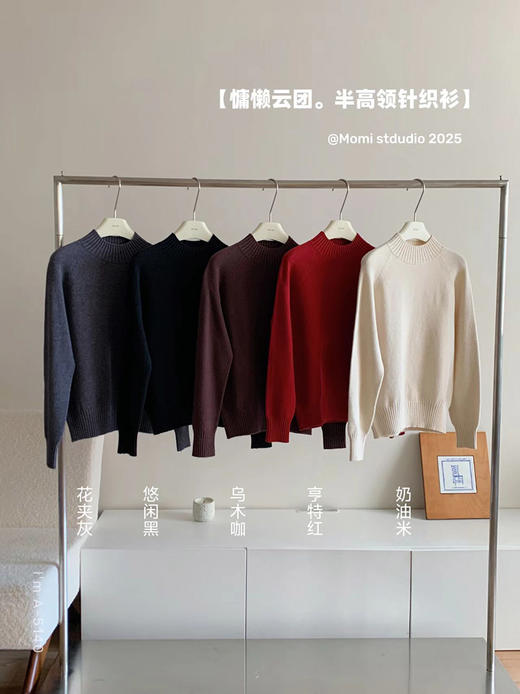 YW基础百搭内搭打底半高领针织套头毛衣(LH)(LD)-纪念日百货167944425 商品图0