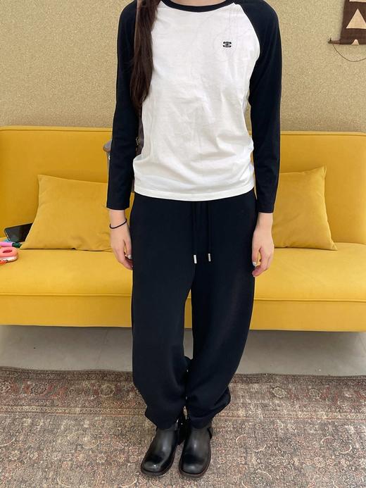 赛琳 25秋冬新款 凯旋门刺绣拼色长袖（TM） 商品图4