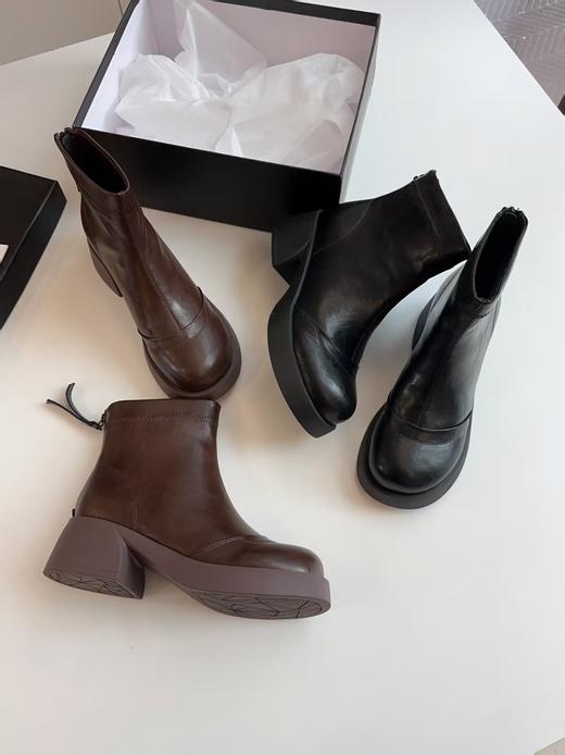 品牌订单100%进口羊皮裸靴通勤休闲百搭 商品图12