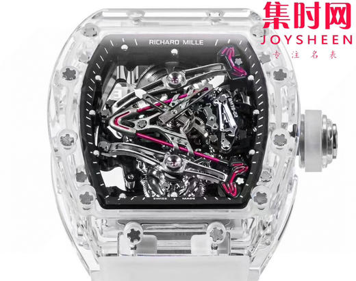 『水晶』理查德米勒 理查米尔全透明壳 推出 RM38-02 水晶 粉色主题镂空真陀飞轮腕表 商品图1