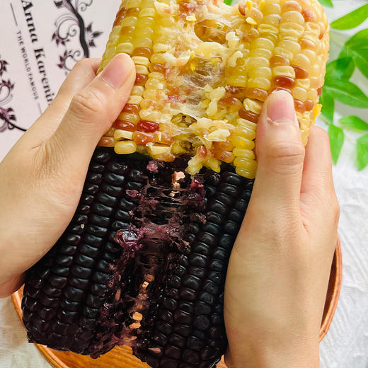 【非转基因】四拼玉米  花糯玉米/黑糯玉米/白糯玉米/黄糯玉米 8根 商品图4