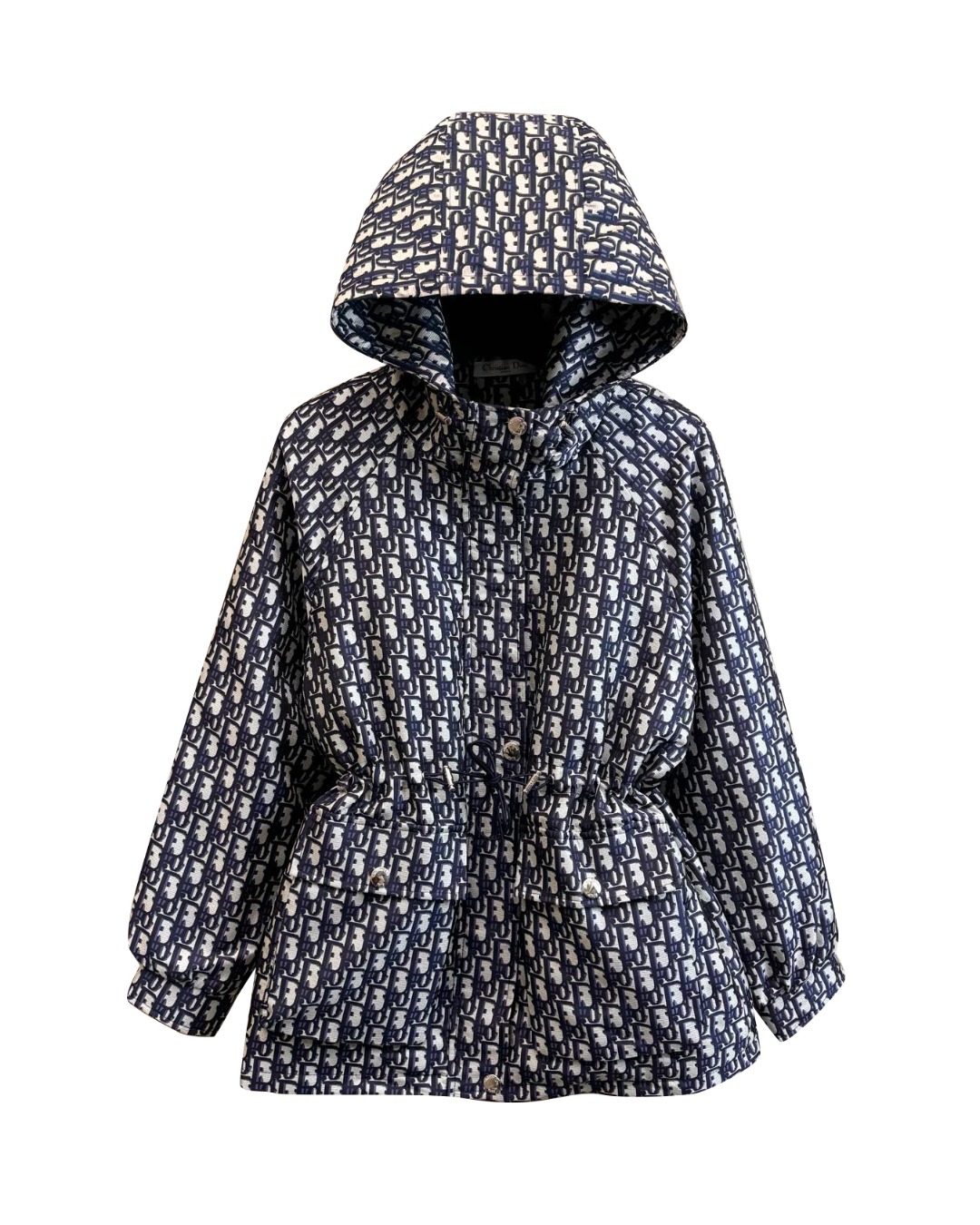 女款提花连帽收腰棉服la010