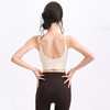 跃牌【禅语梵心】两件套网纱瑜伽服长袖跑步速干运动文胸一体杯健身舞蹈服上衣CX5727 商品缩略图3