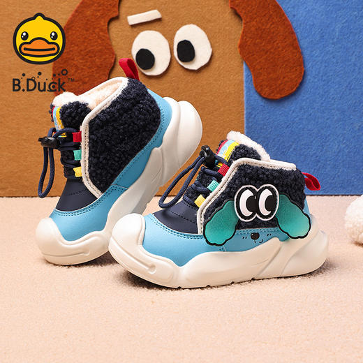 B.Duck小黄鸭童鞋冬季加绒保暖运动鞋24-30码 B5686861 商品图7