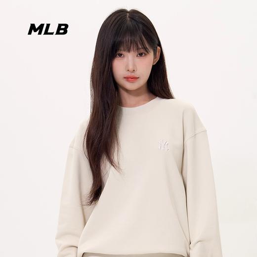 【双旦特惠：奥莱特卖场】MLB经典2025年秋冬小标圆领男女情侣同款卫衣MTB01 商品图5