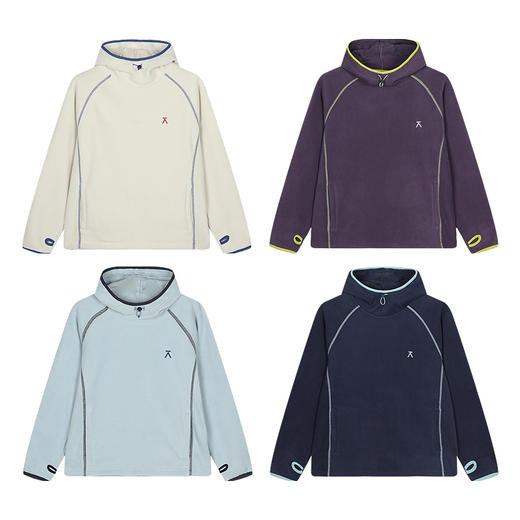 【不退不换❗】ACMEITEM爱棵米亲子防静电摇粒绒连帽外套✨摇粒绒温暖不臃肿，休闲通勤都可穿！四色可选❗舒适亲肤，挺括感强，软而不塌！聚热锁温保暖效果好，仅129💰起❗GAG3310313G 商品图4