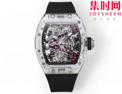 『水晶』理查德米勒 理查米尔全透明壳 推出 RM38-02 水晶 粉色主题镂空真陀飞轮腕表 商品图0