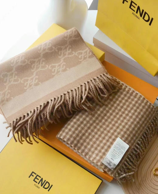 YP13-芬迪羊毛羊绒 绒线围巾（EJ） 商品图2