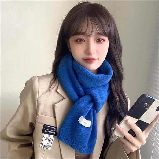 【无扎感❕秋冬搭配神器】针织围巾女氛围感软糯百搭潮情侣保暖护颈围脖学生秋冬款。ja 商品图2