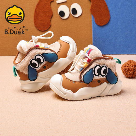 B.Duck小黄鸭童鞋冬季加绒保暖运动鞋24-30码 B5686861 商品图2